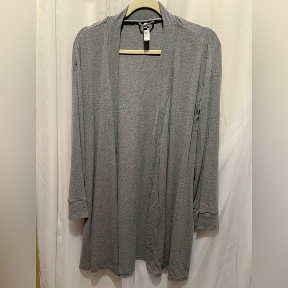 SKIMS Ribbed Lounge Robe - Picture 2 of 7